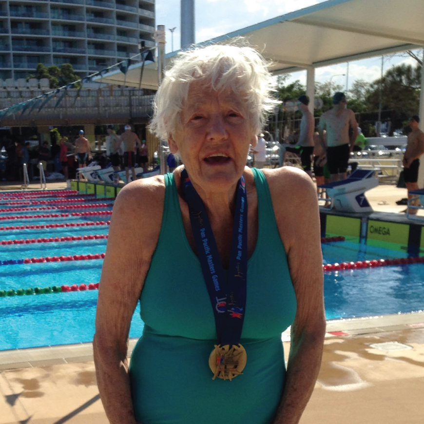 Ann Todd wins gold in todays swimming