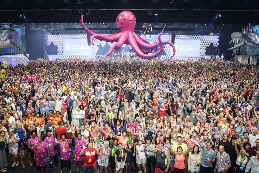 Closing ceremony crowd 